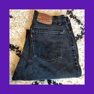 Levi’s 512 gray black slim fit tapered leg jeans